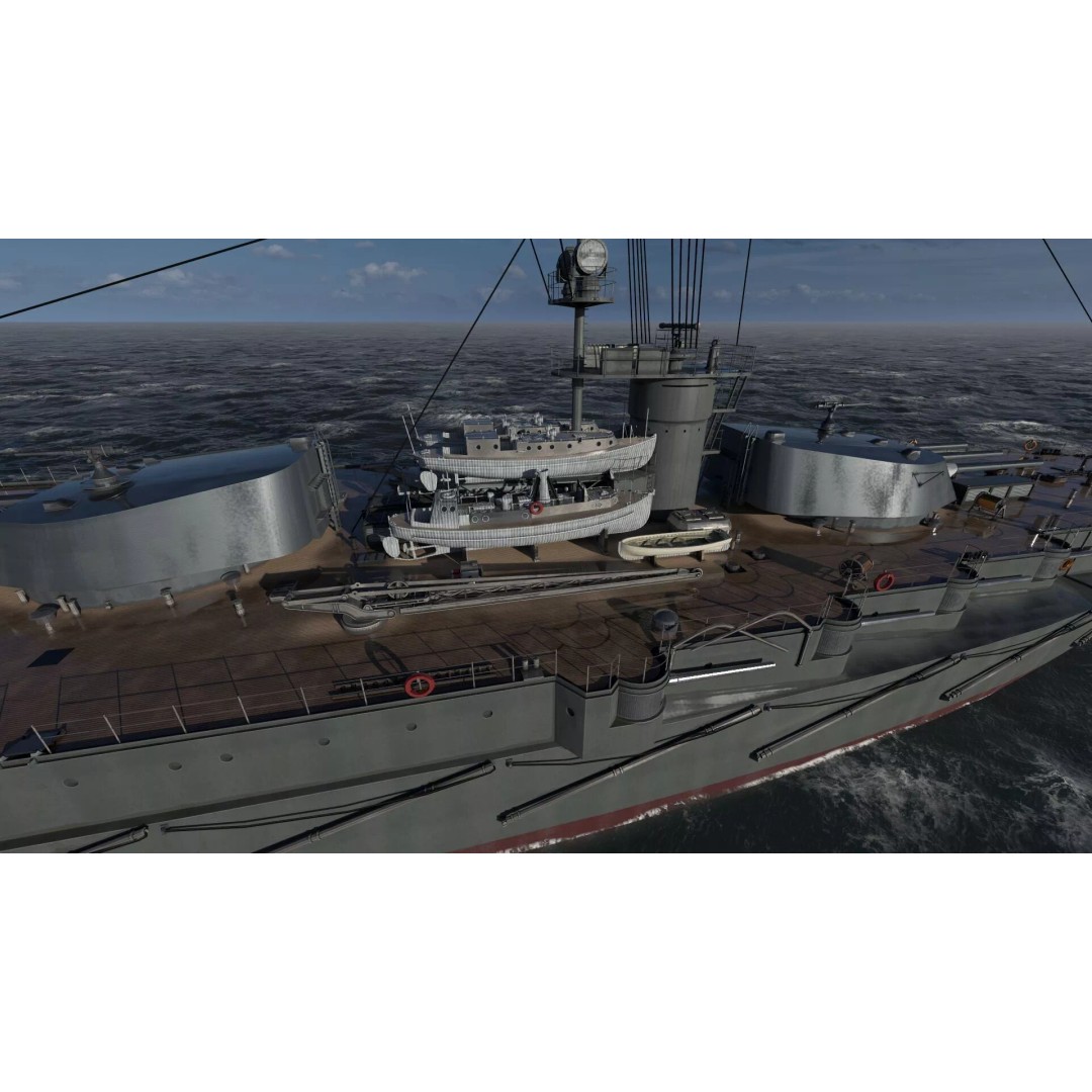 Imperial Russian Navy Dreadnought Battleship 3D Model – Detailed, Game-Ready, FBX - View 15