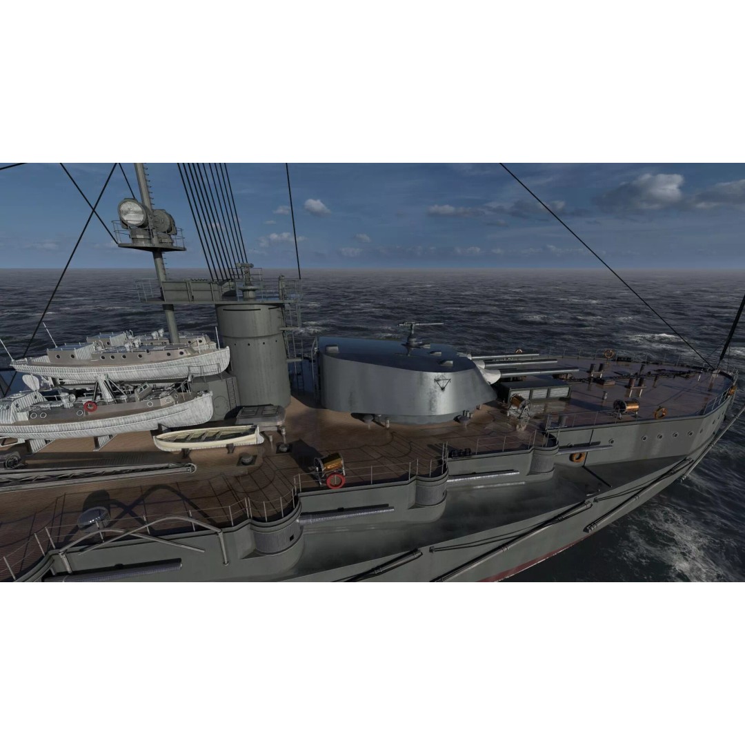 Imperial Russian Navy Dreadnought Battleship 3D Model – Detailed, Game-Ready, FBX - View 16