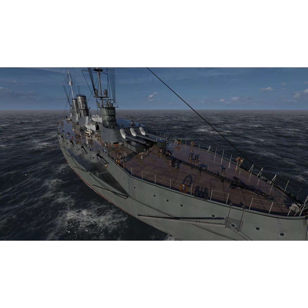 Imperial Russian Navy Dreadnought Battleship 3D Model – Detailed, Game-Ready, FBX - View 17