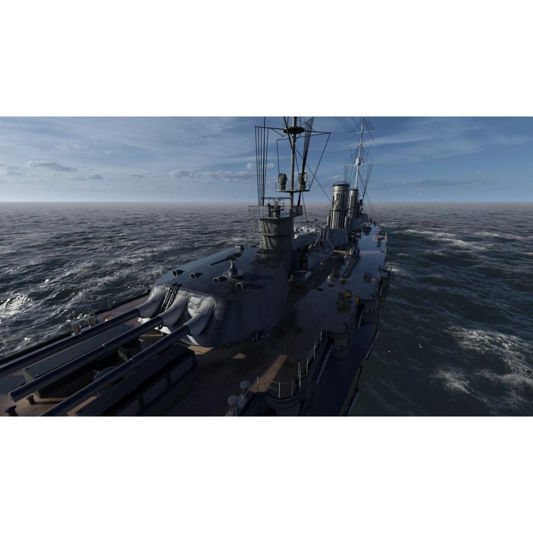 Imperial Russian Navy Dreadnought Battleship 3D Model – Detailed, Game-Ready, FBX - View 19