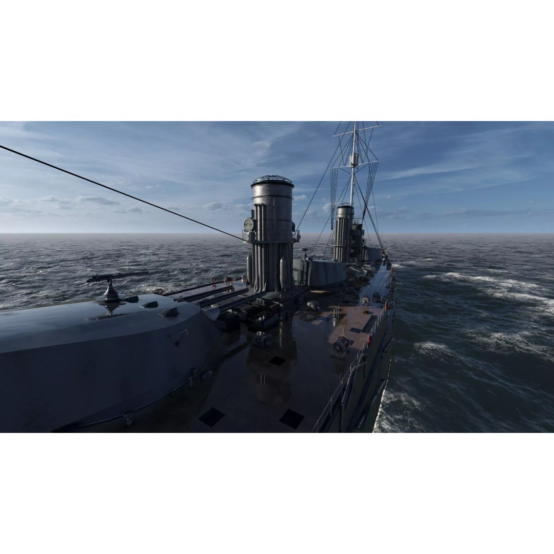 Imperial Russian Navy Dreadnought Battleship 3D Model – Detailed, Game-Ready, FBX - View 21