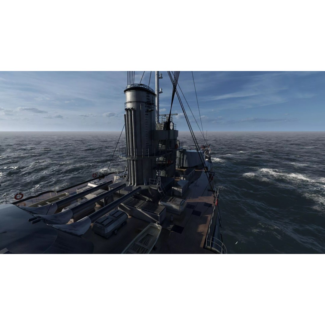 Imperial Russian Navy Dreadnought Battleship 3D Model – Detailed, Game-Ready, FBX - View 22