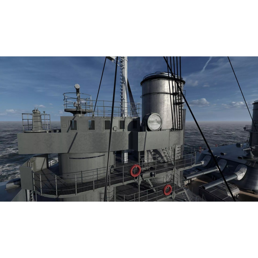 Imperial Russian Navy Dreadnought Battleship 3D Model – Detailed, Game-Ready, FBX - View 30