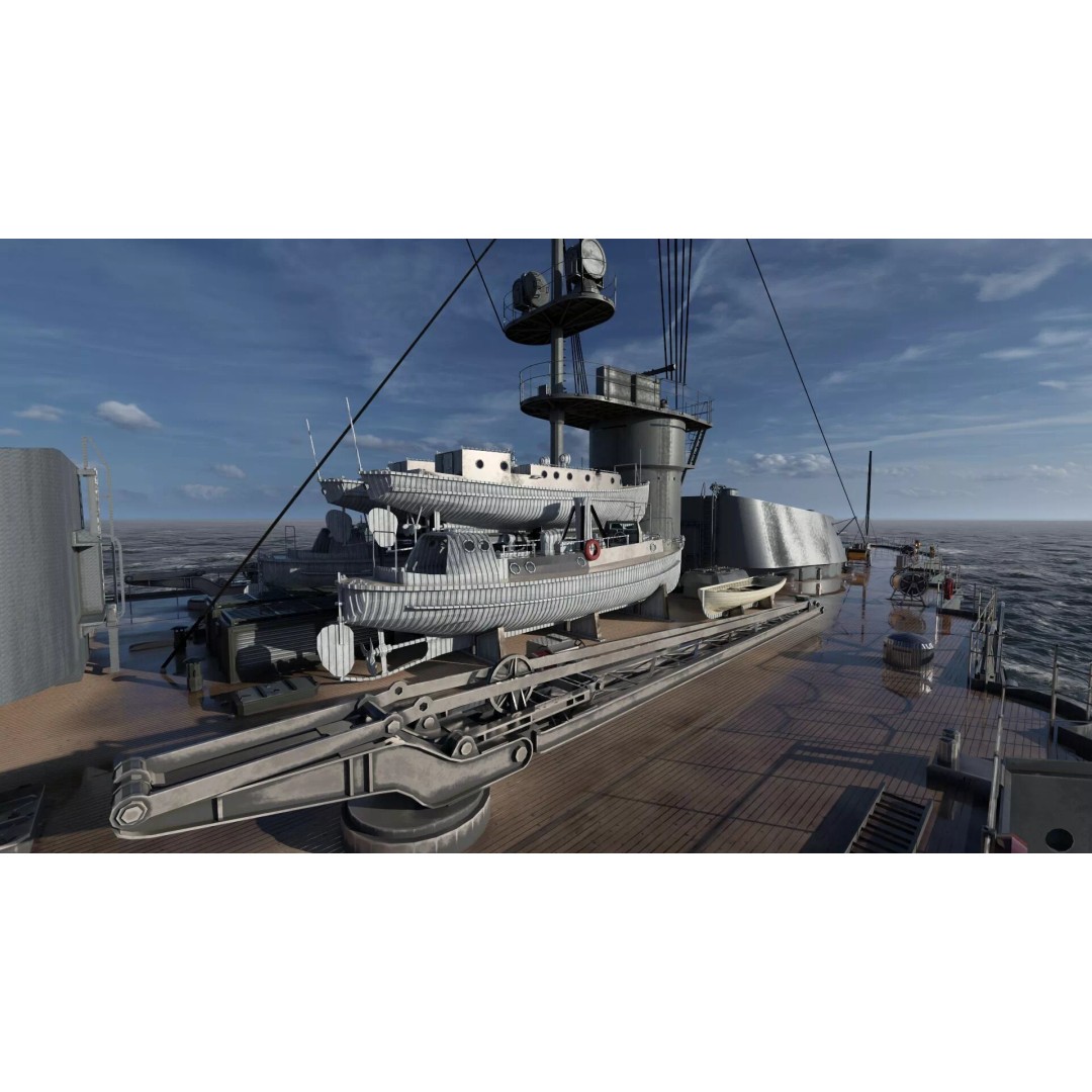 Imperial Russian Navy Dreadnought Battleship 3D Model – Detailed, Game-Ready, FBX - View 38