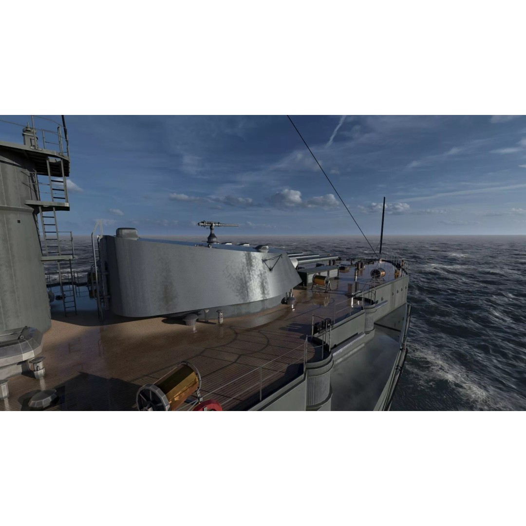 Imperial Russian Navy Dreadnought Battleship 3D Model – Detailed, Game-Ready, FBX - View 40