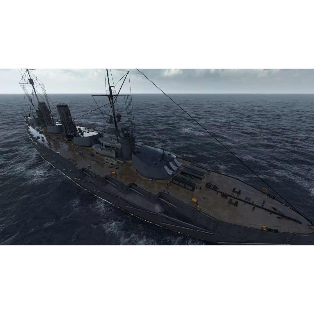 Imperial Russian Navy Dreadnought Battleship 3D Model – Detailed, Game-Ready, FBX - View 42