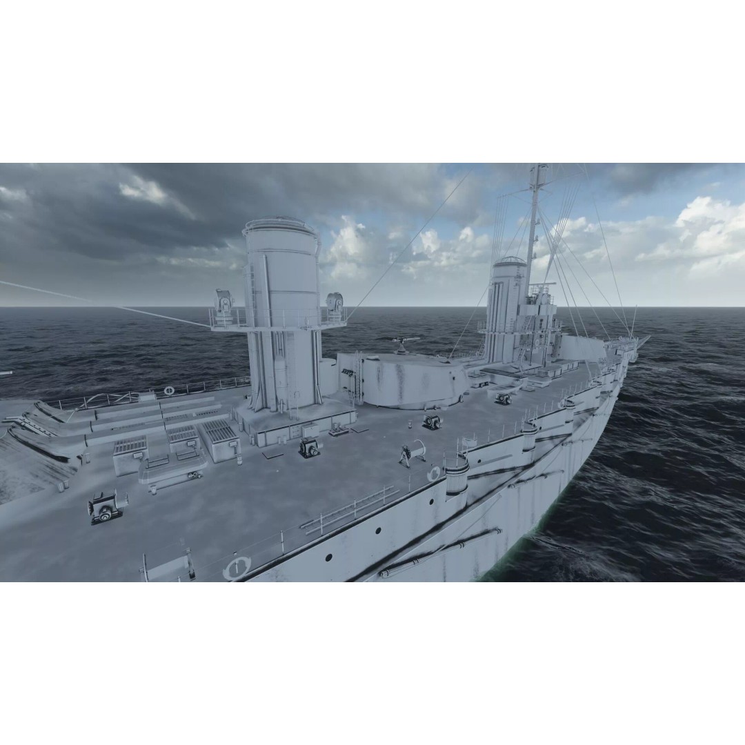 Imperial Russian Navy Dreadnought Battleship 3D Model – Detailed, Game-Ready, FBX - View 47