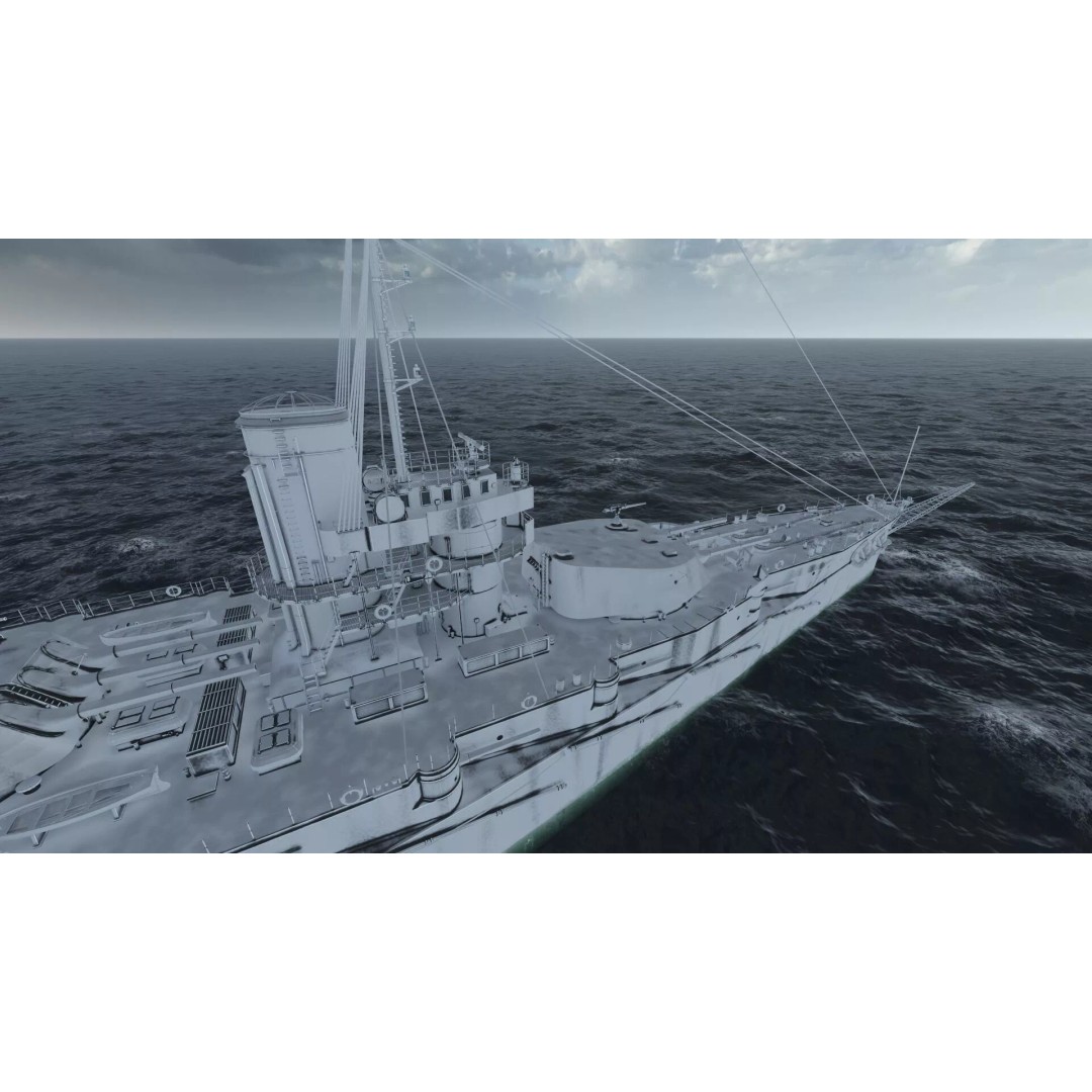 Imperial Russian Navy Dreadnought Battleship 3D Model – Detailed, Game-Ready, FBX - View 48