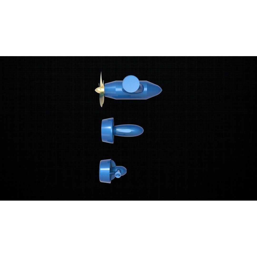 Azipod Thruster 3D Model – High Poly Marine Propulsion Unit, FBX, OBJ - View 6