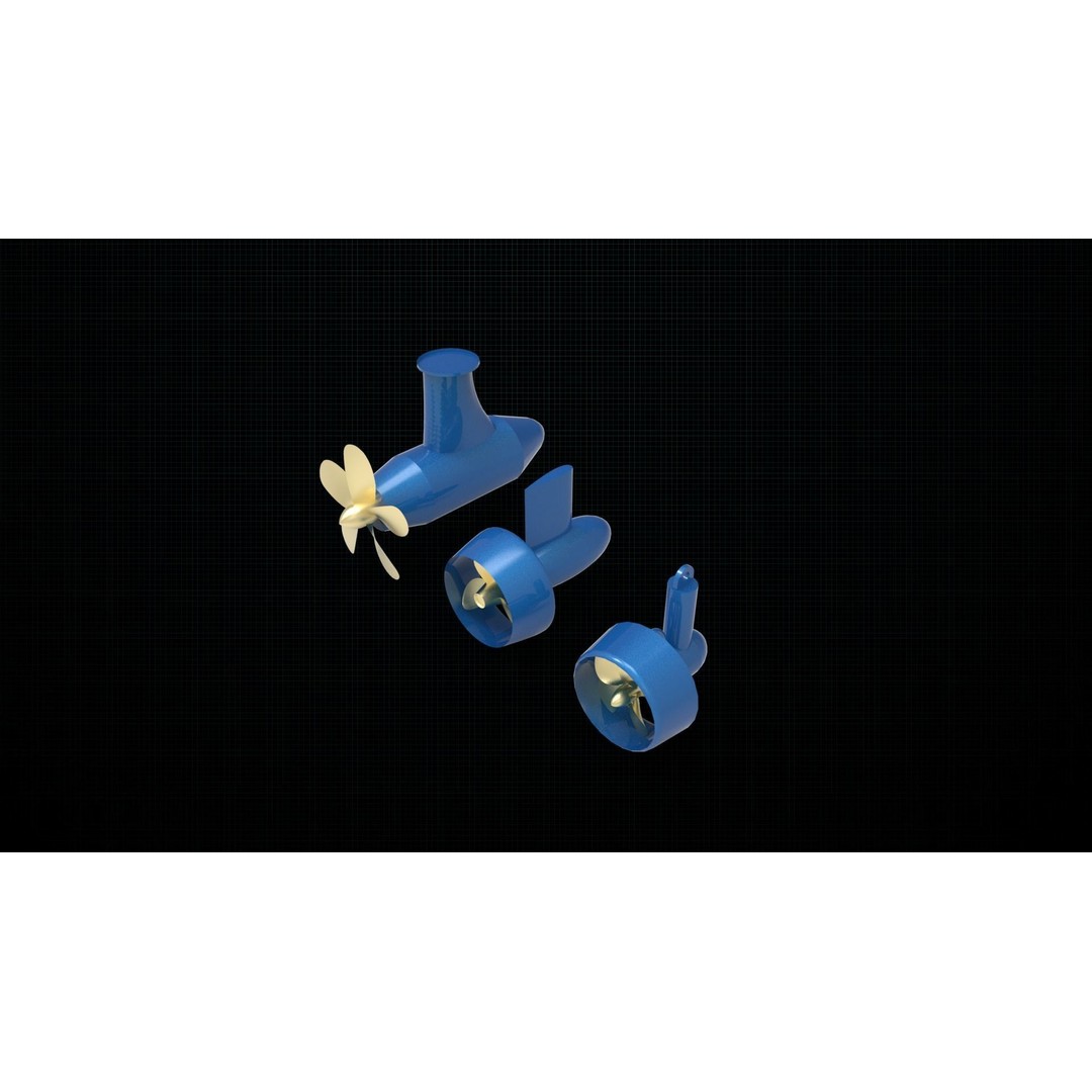 Azipod Thruster 3D Model – High Poly Marine Propulsion Unit, FBX, OBJ - View 7