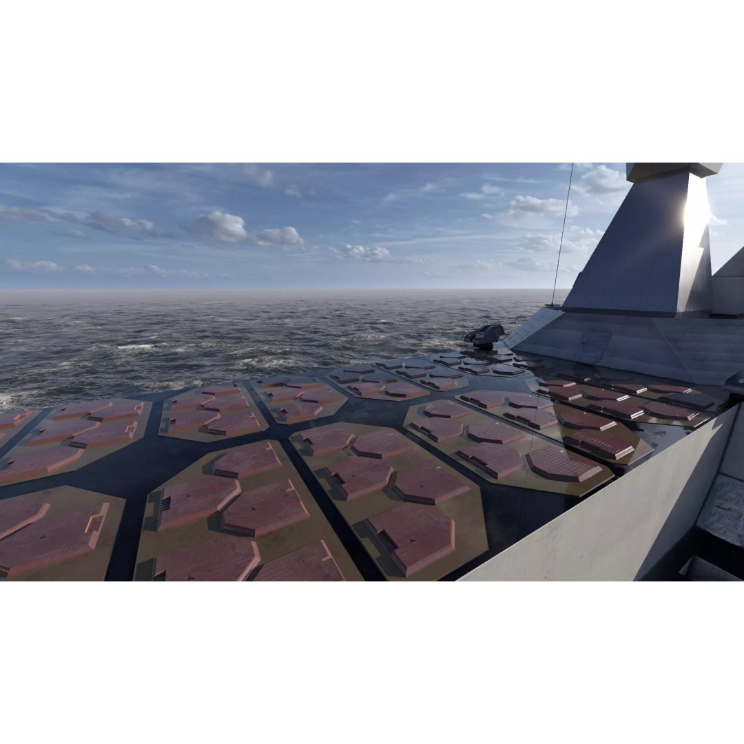 Stealth Frigate 3D Model – Detailed Military Watercraft, OBJ, FBX - View 32