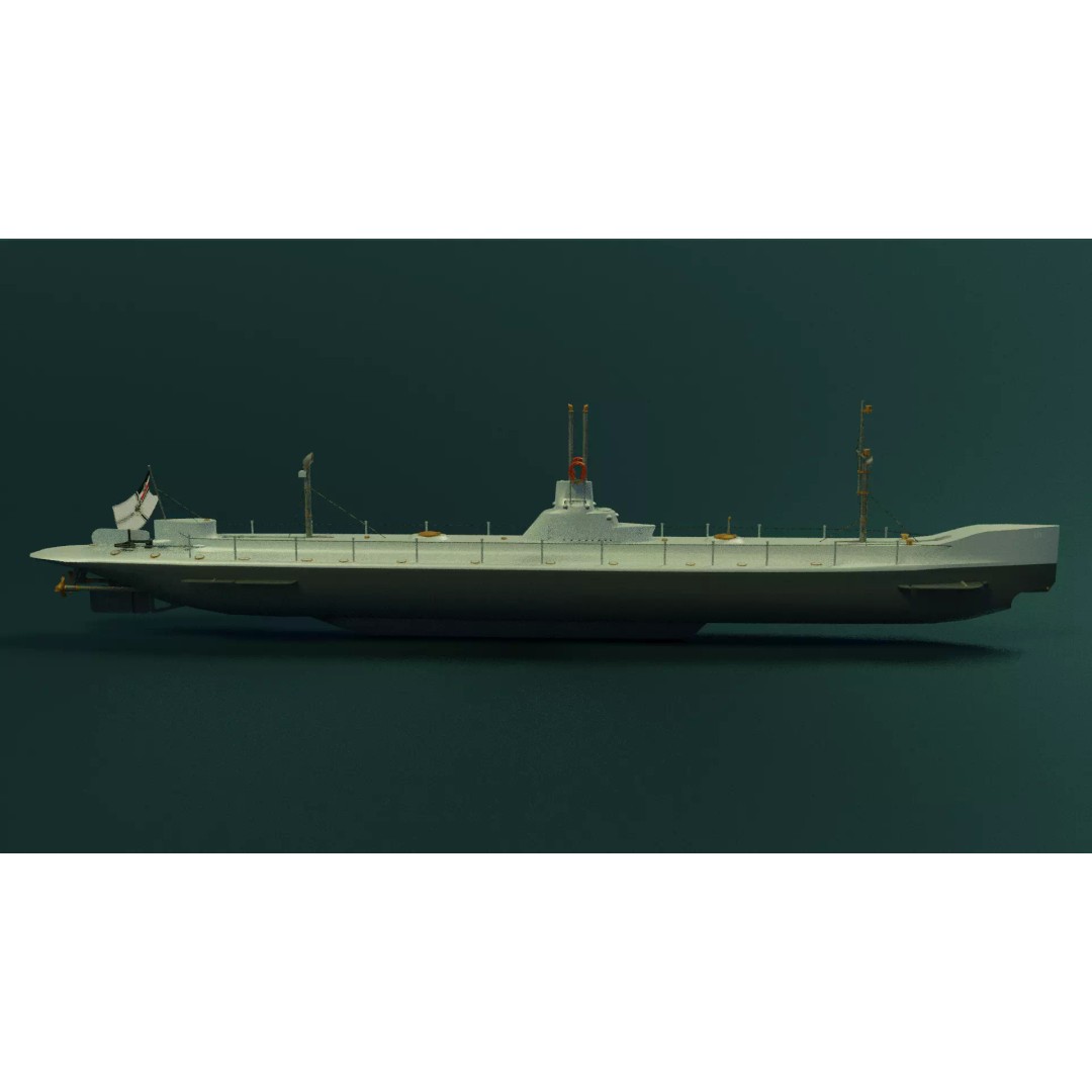 SMS U1 U-Boat 3D Model – Low Poly PBR Game Asset, Blender, FBX - View 14