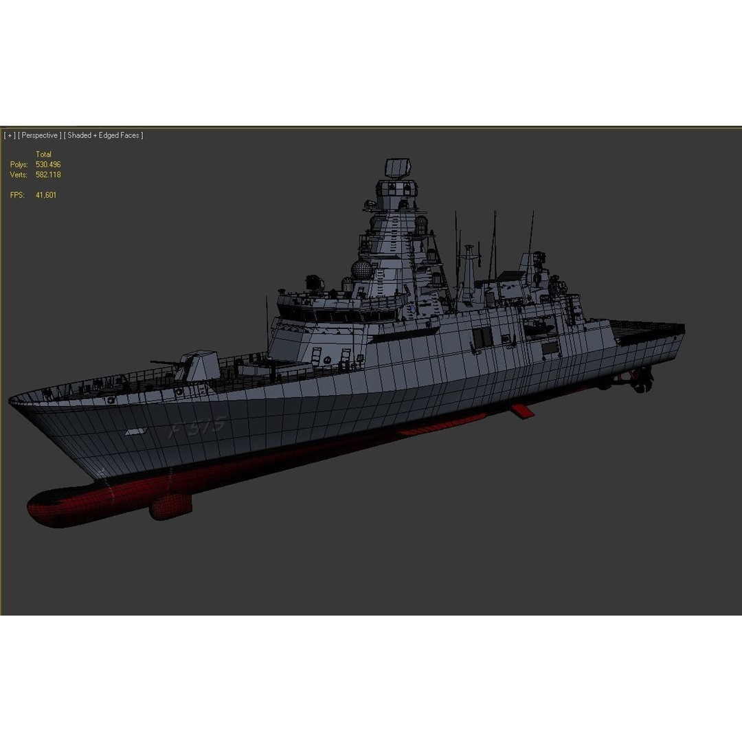 TCG Istanbul Frigate 3D Model – High Poly Military Watercraft, FBX