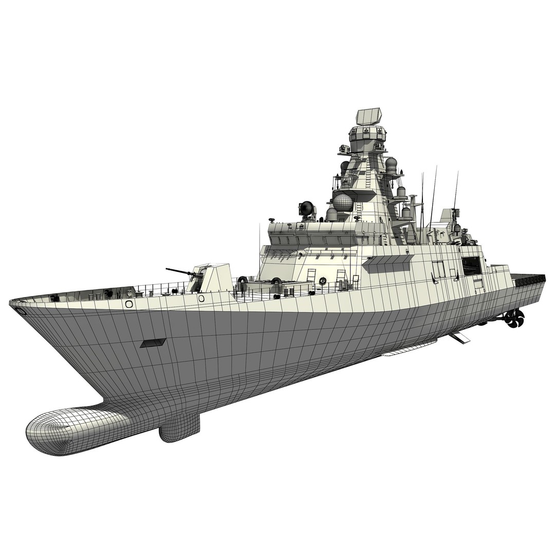 TCG Istanbul Frigate 3D Model – High Poly Military Watercraft, FBX - View 15