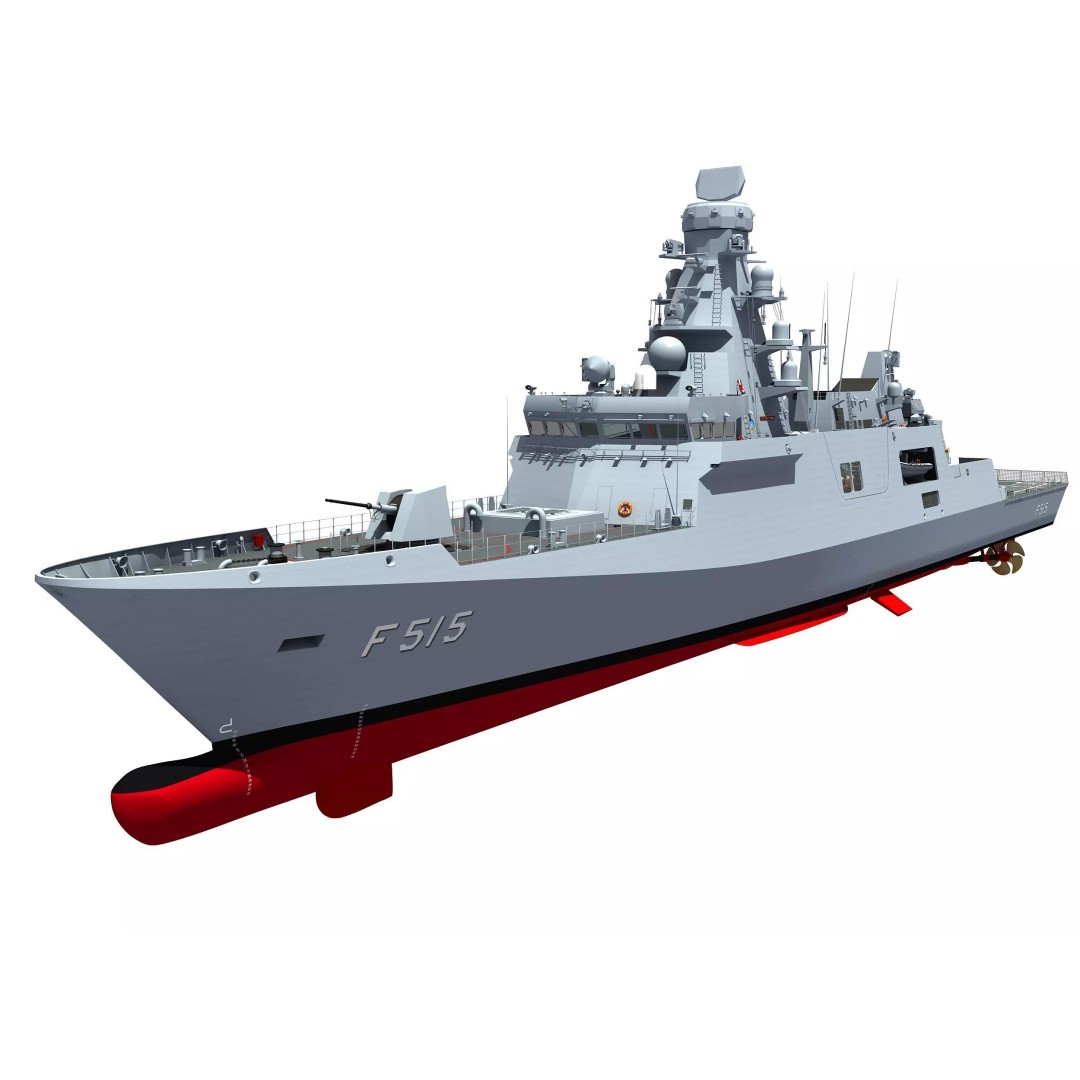 TCG Istanbul Frigate 3D Model – High Poly Military Watercraft, FBX - View 2