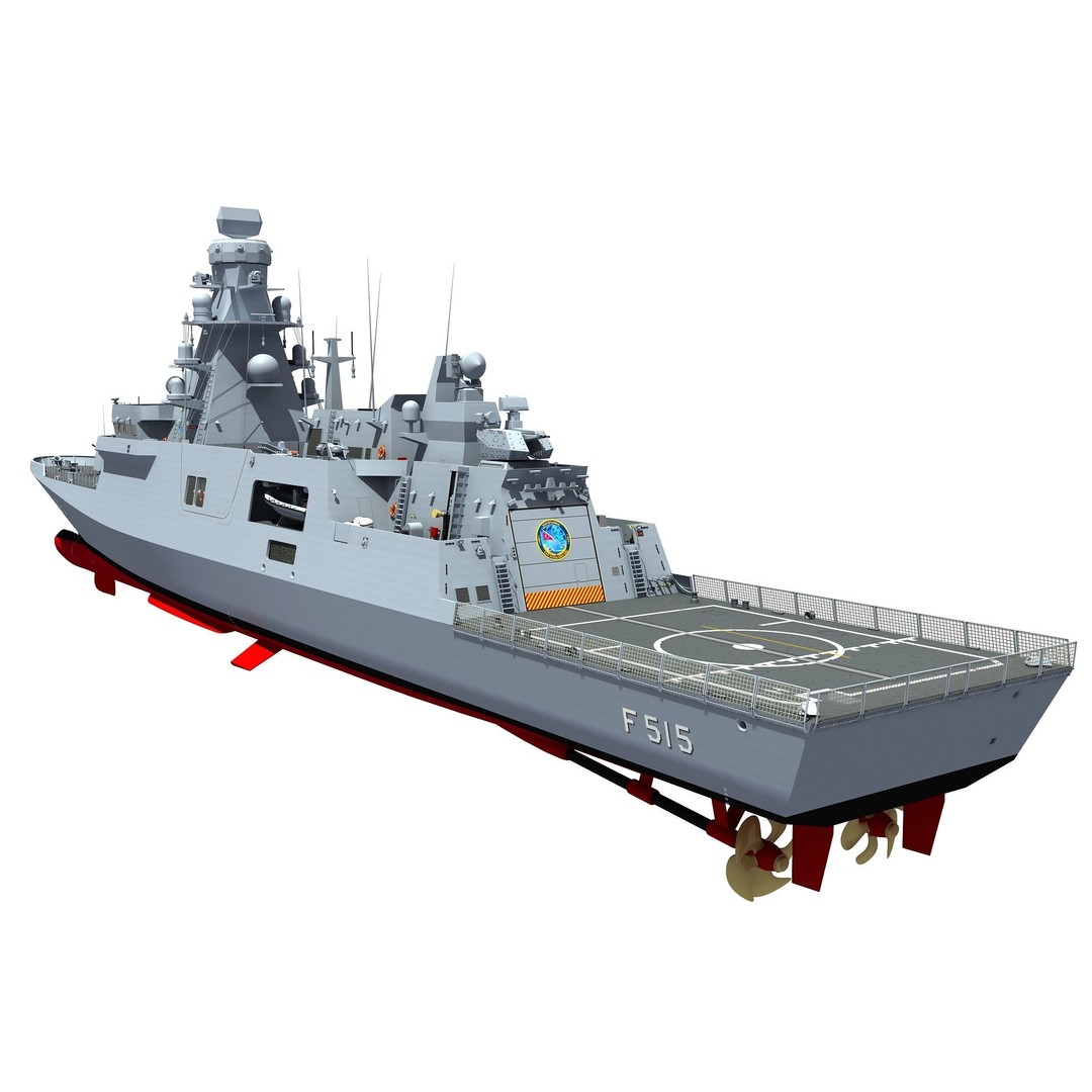 TCG Istanbul Frigate 3D Model – High Poly Military Watercraft, FBX - View 3