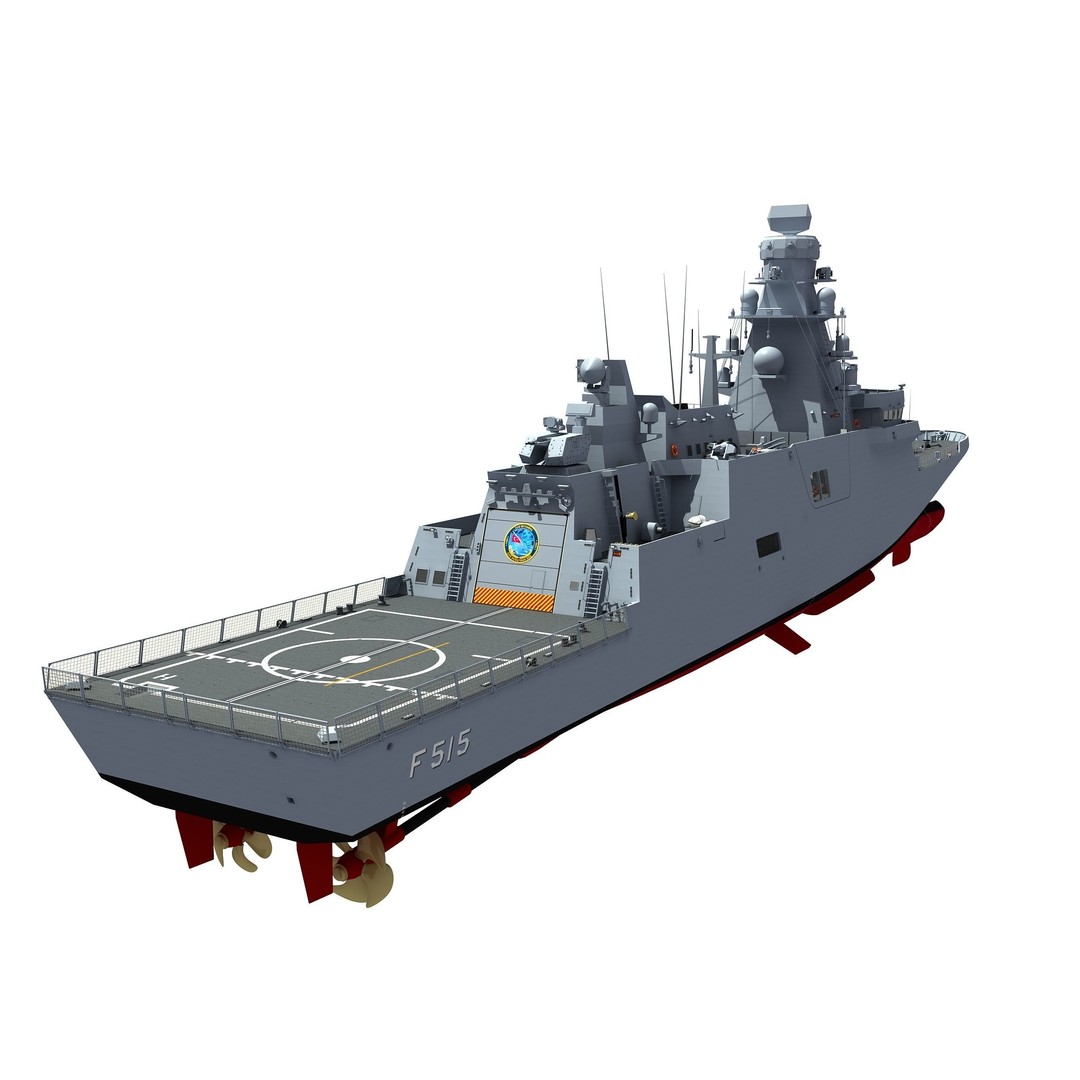 TCG Istanbul Frigate 3D Model – High Poly Military Watercraft, FBX - View 5