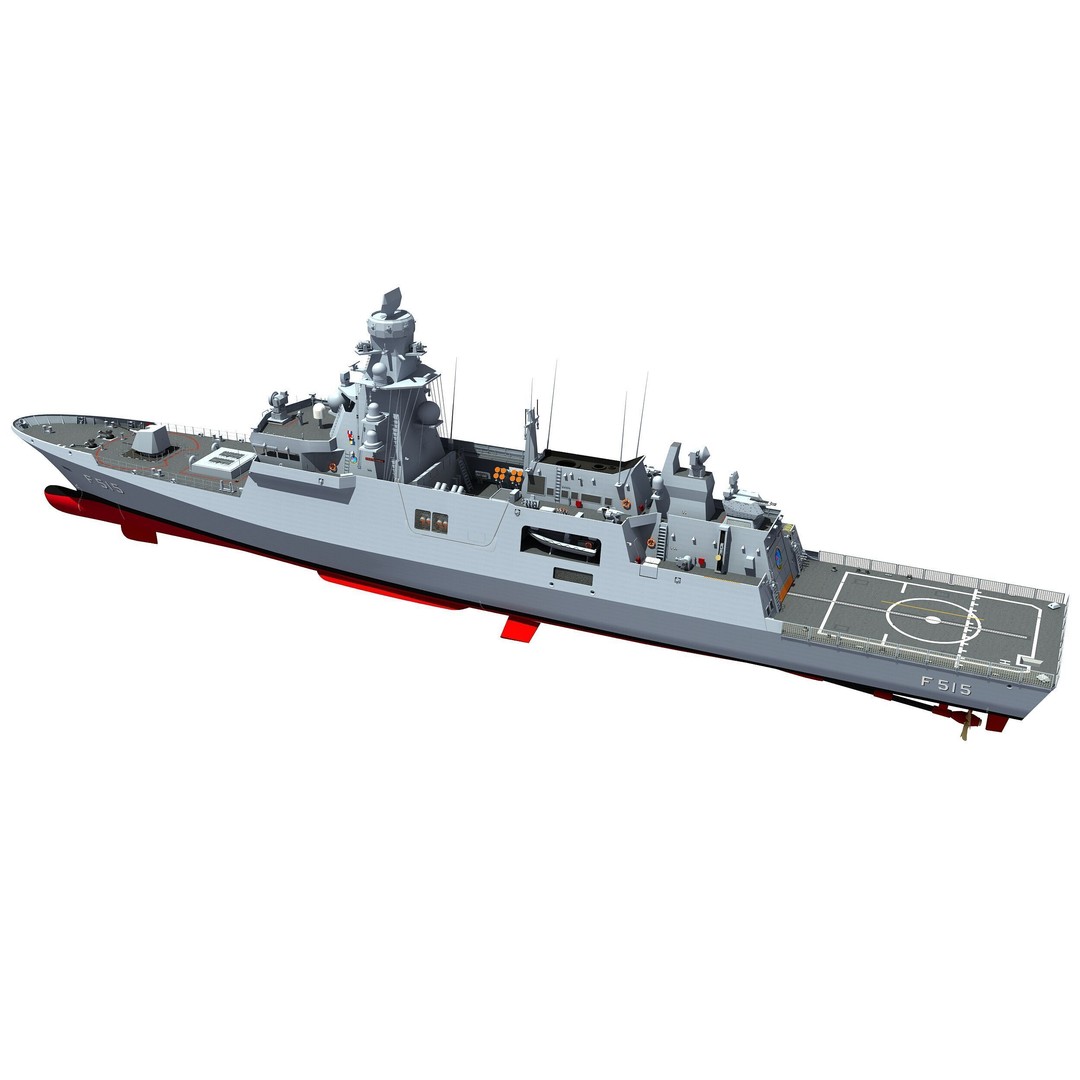 TCG Istanbul Frigate 3D Model – High Poly Military Watercraft, FBX - View 6