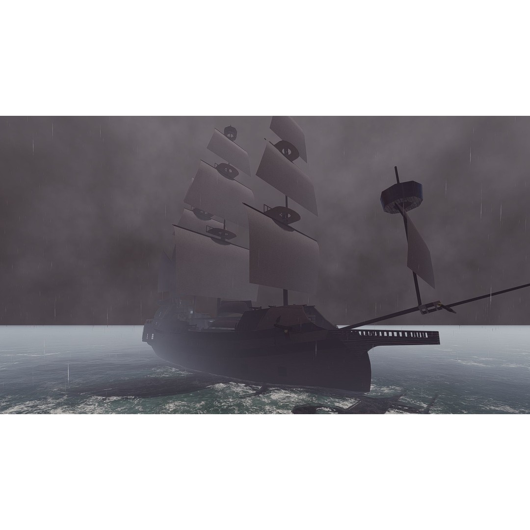 Galeon Ship 3D Model – Detailed Pirate Warship, FBX, Blender - View 11
