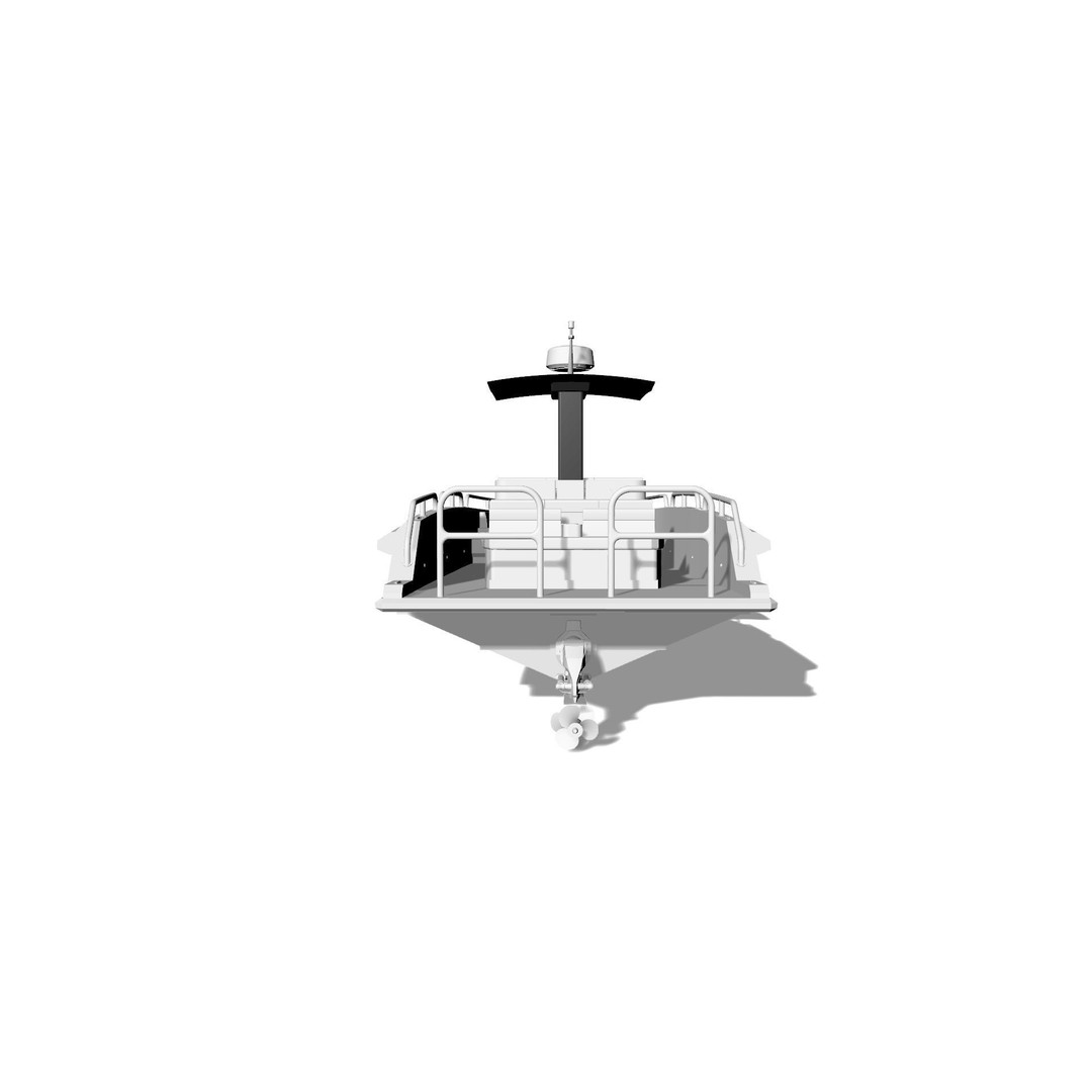 8 Meter Yacht Tender Runabout 3D Model – High Quality VR Ready Asset - View 18