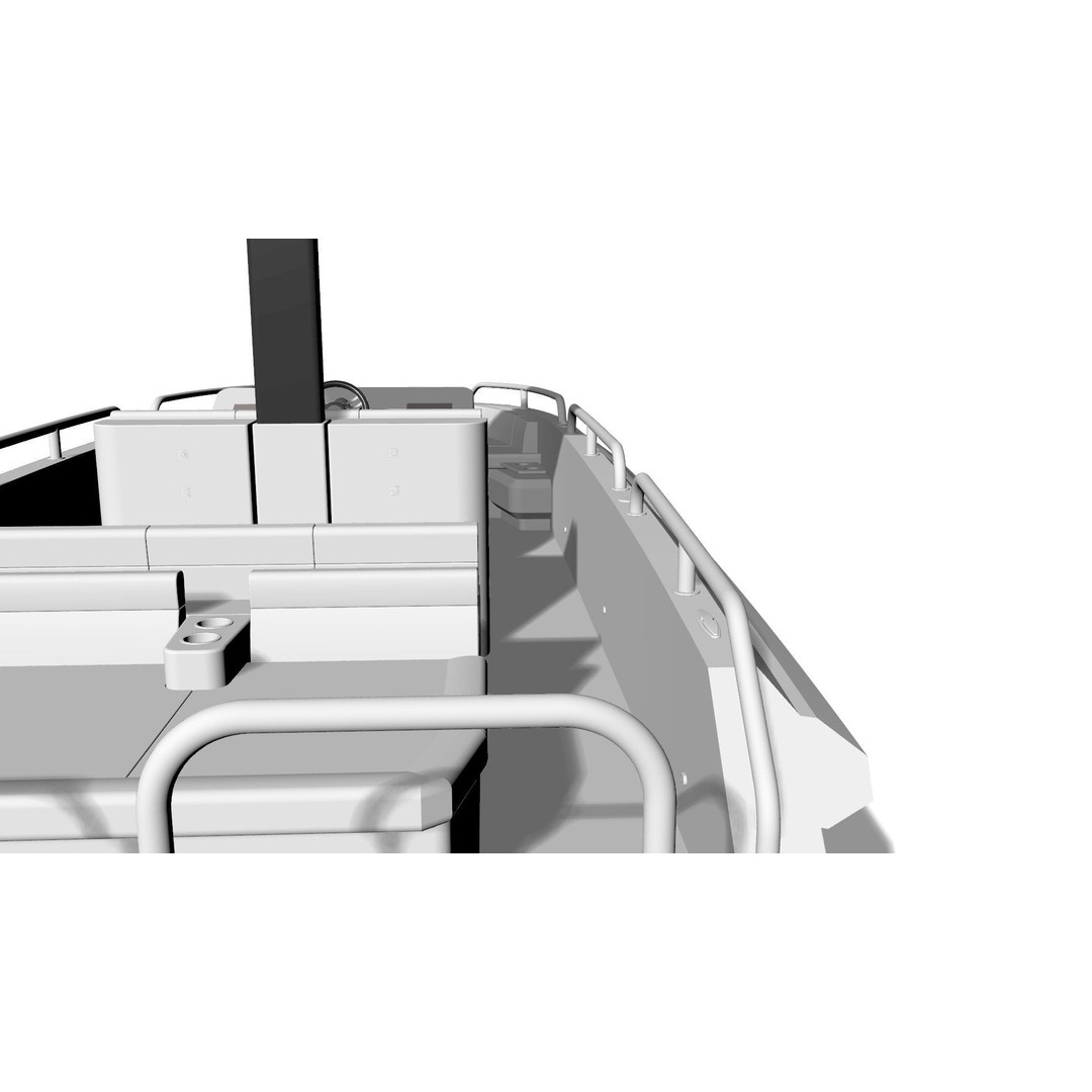 8 Meter Yacht Tender Runabout 3D Model – High Quality VR Ready Asset - View 26
