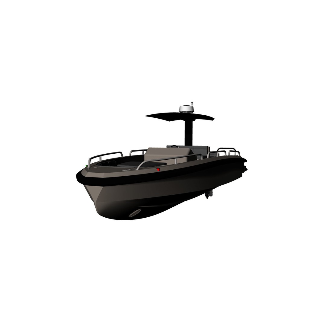 8 Meter Yacht Tender Runabout 3D Model – High Quality VR Ready Asset - View 38