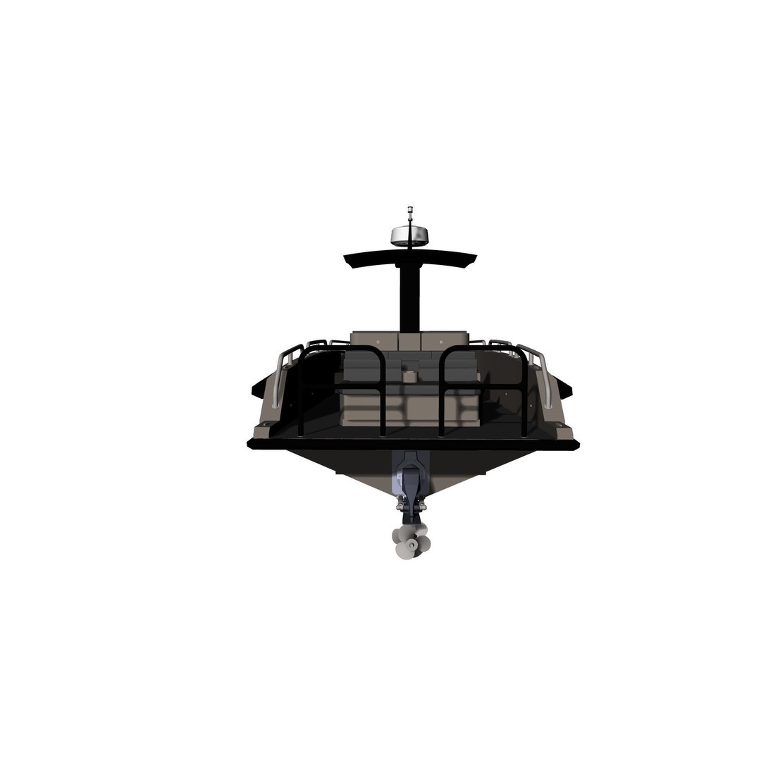 8 Meter Yacht Tender Runabout 3D Model – High Quality VR Ready Asset - View 42