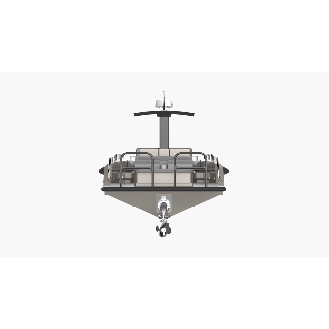 8 Meter Yacht Tender Runabout 3D Model – High Quality VR Ready Asset - View 7