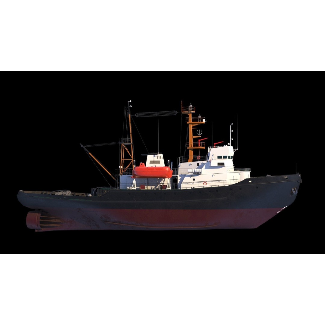 Sorum-Class Tugboat 3D Model – PBR Military Vessel, FBX - View 5