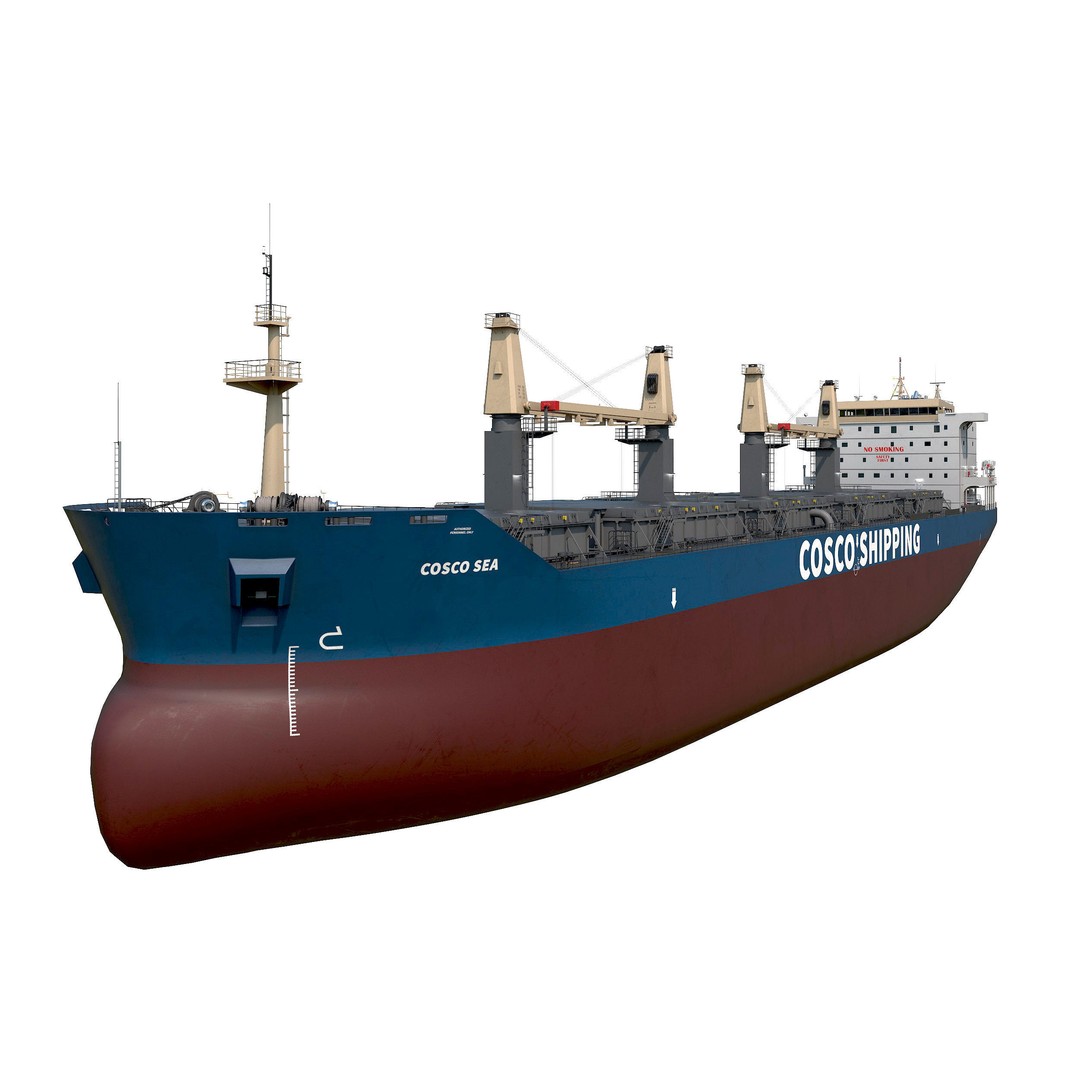 Bulk Carrier Ships 3D Model – High Poly PBR Asset, FBX, OBJ - View 16