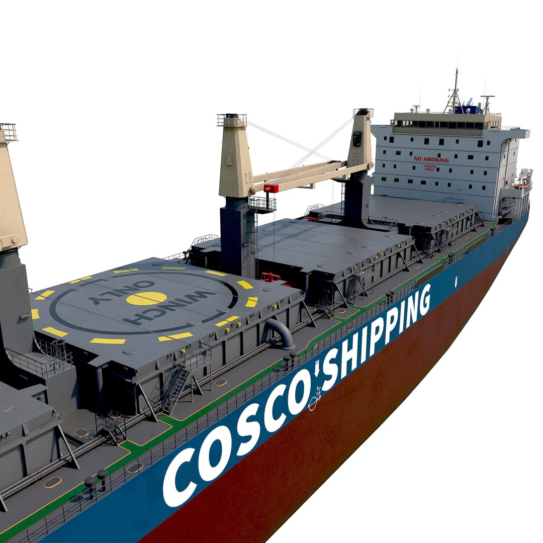 Bulk Carrier Ships 3D Model – High Poly PBR Asset, FBX, OBJ - View 18