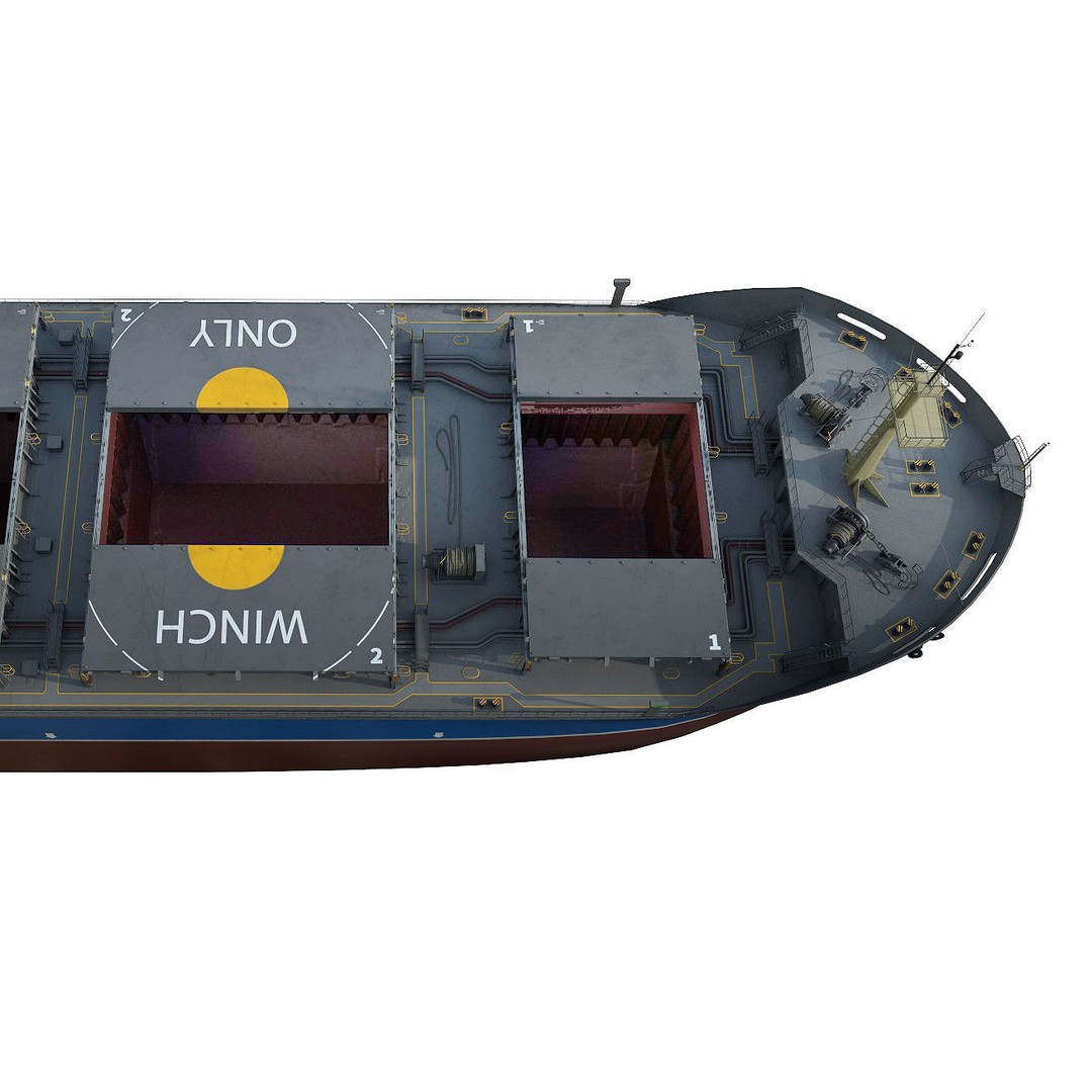 Bulk Carrier Ships 3D Model – High Poly PBR Asset, FBX, OBJ - View 4