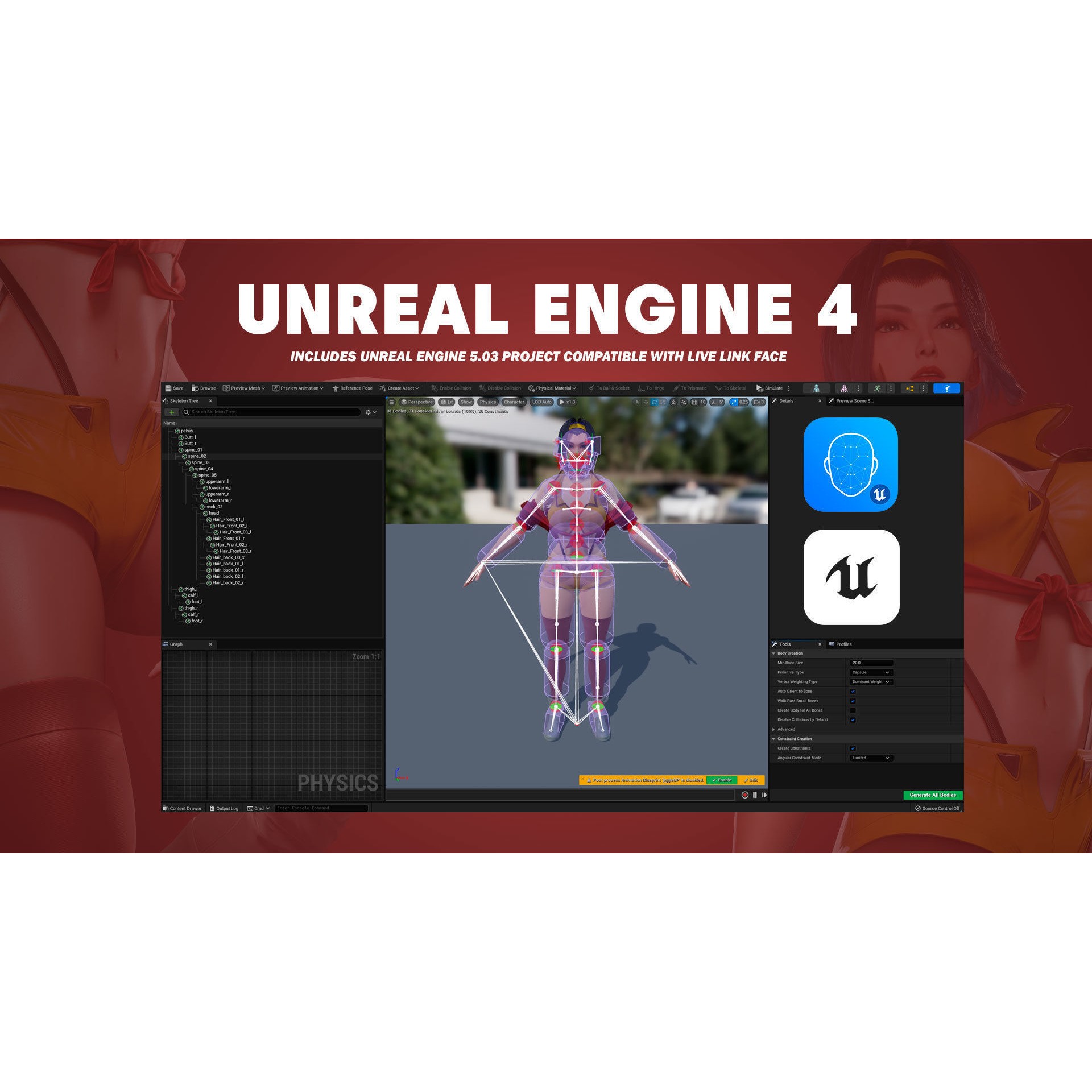 Faye Valentine - Low-Poly Game-Ready 3D Model - View 14