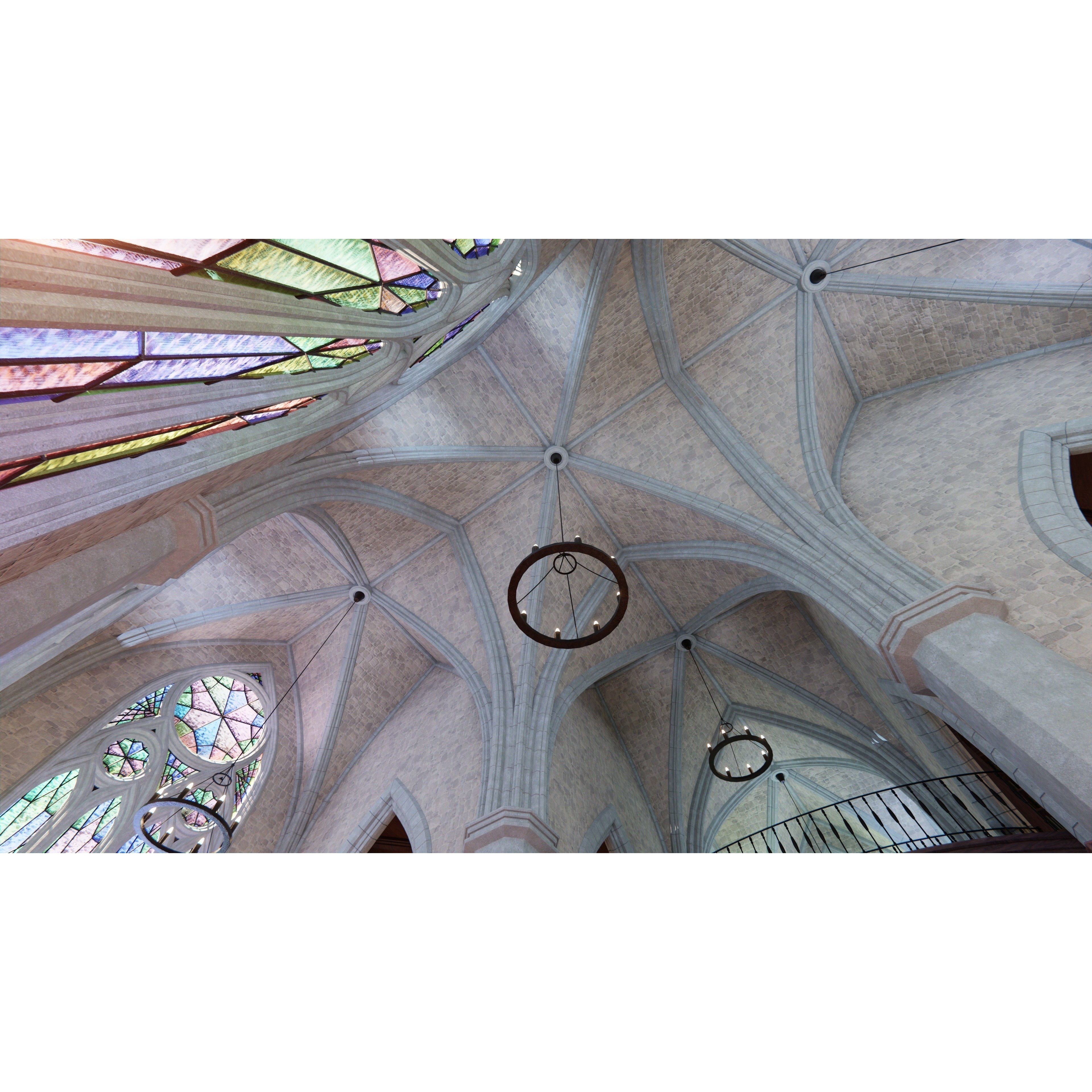 Classic Library - Low-Poly Game-Ready 3D Model - View 9