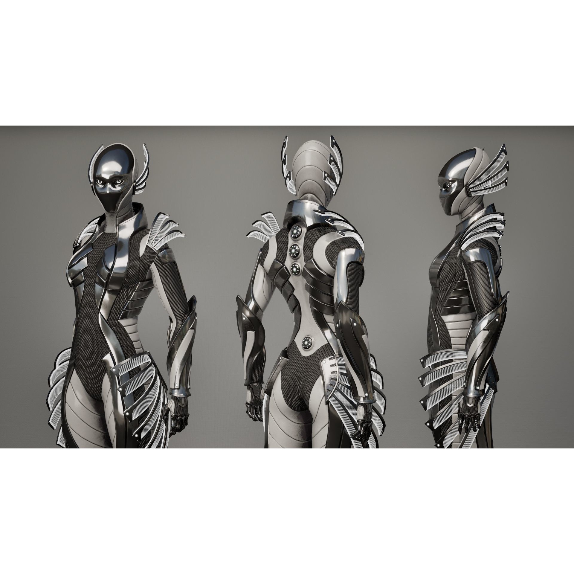 Robot 10 - Low-Poly Game-Ready 3D Model - View 10