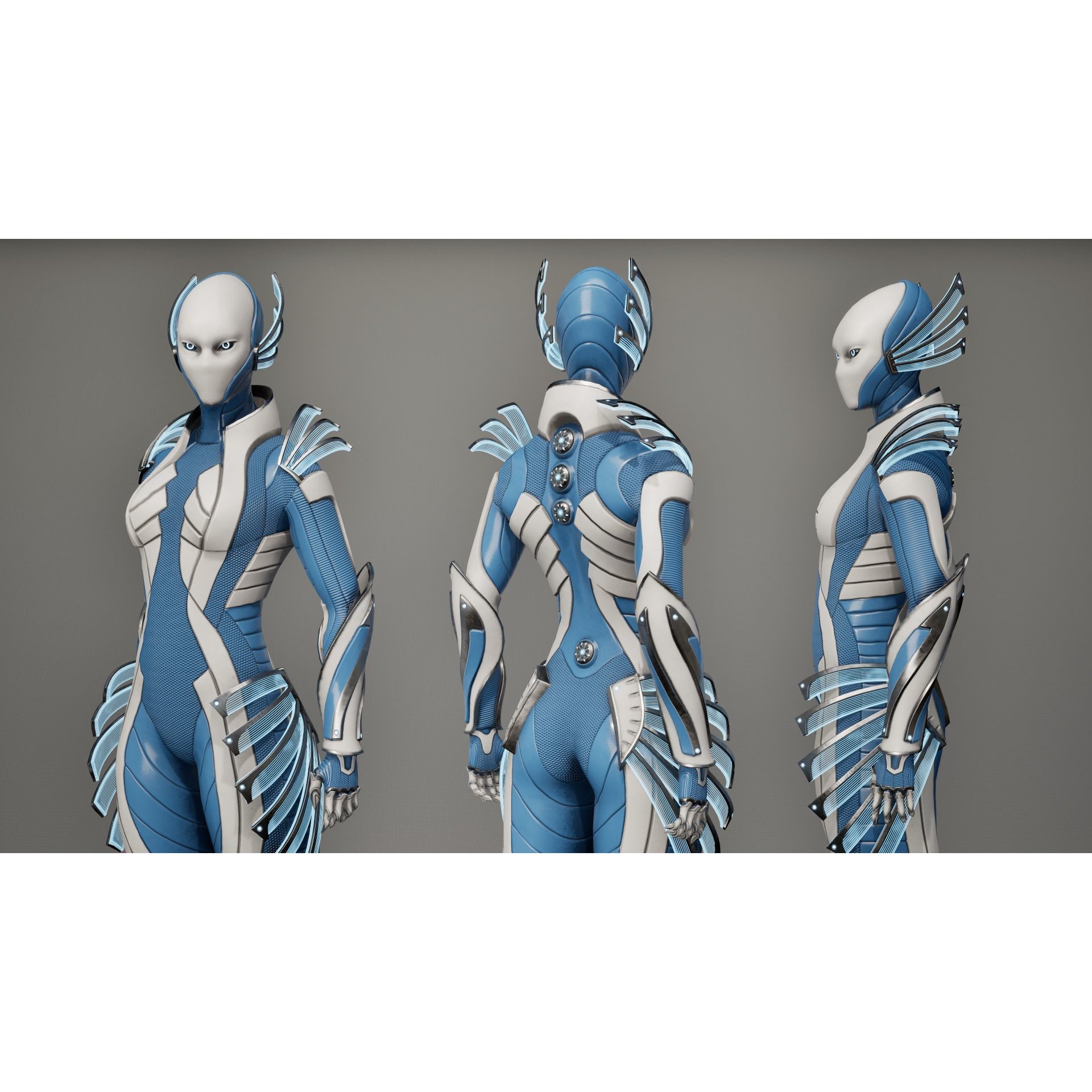 Robot 10 - Low-Poly Game-Ready 3D Model - View 14