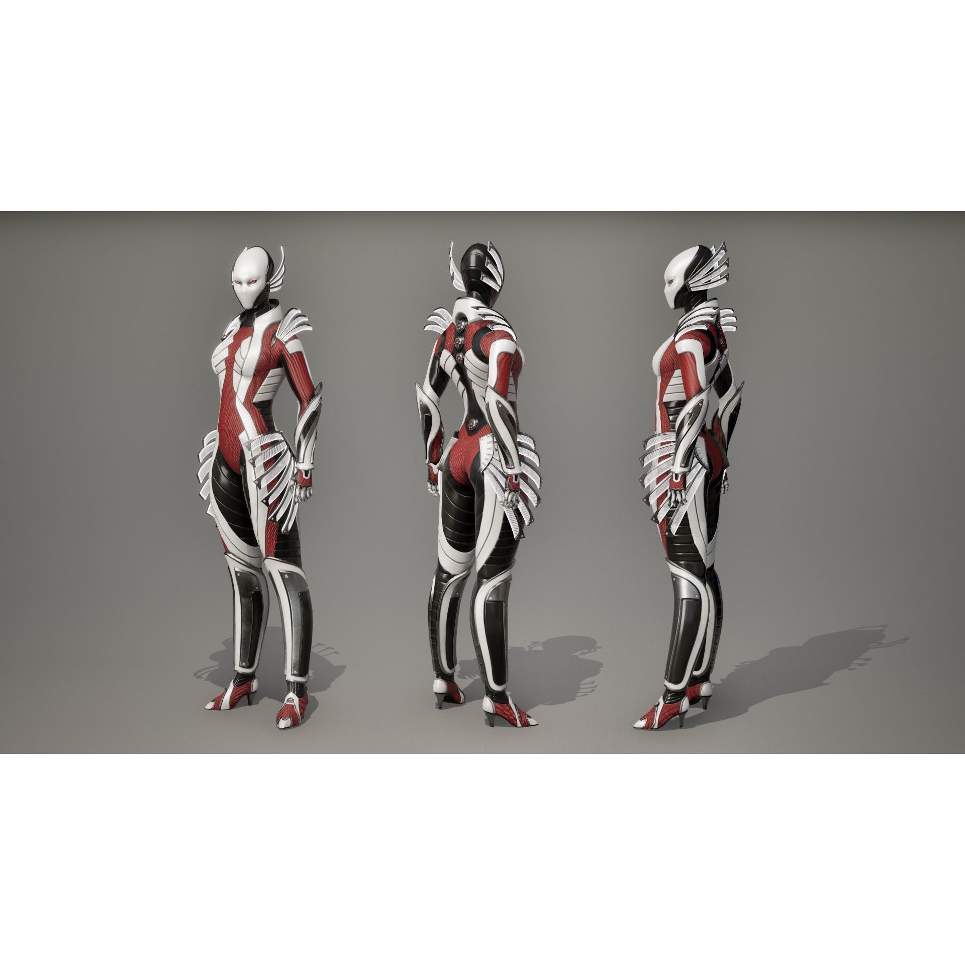 Robot 10 - Low-Poly Game-Ready 3D Model - View 15