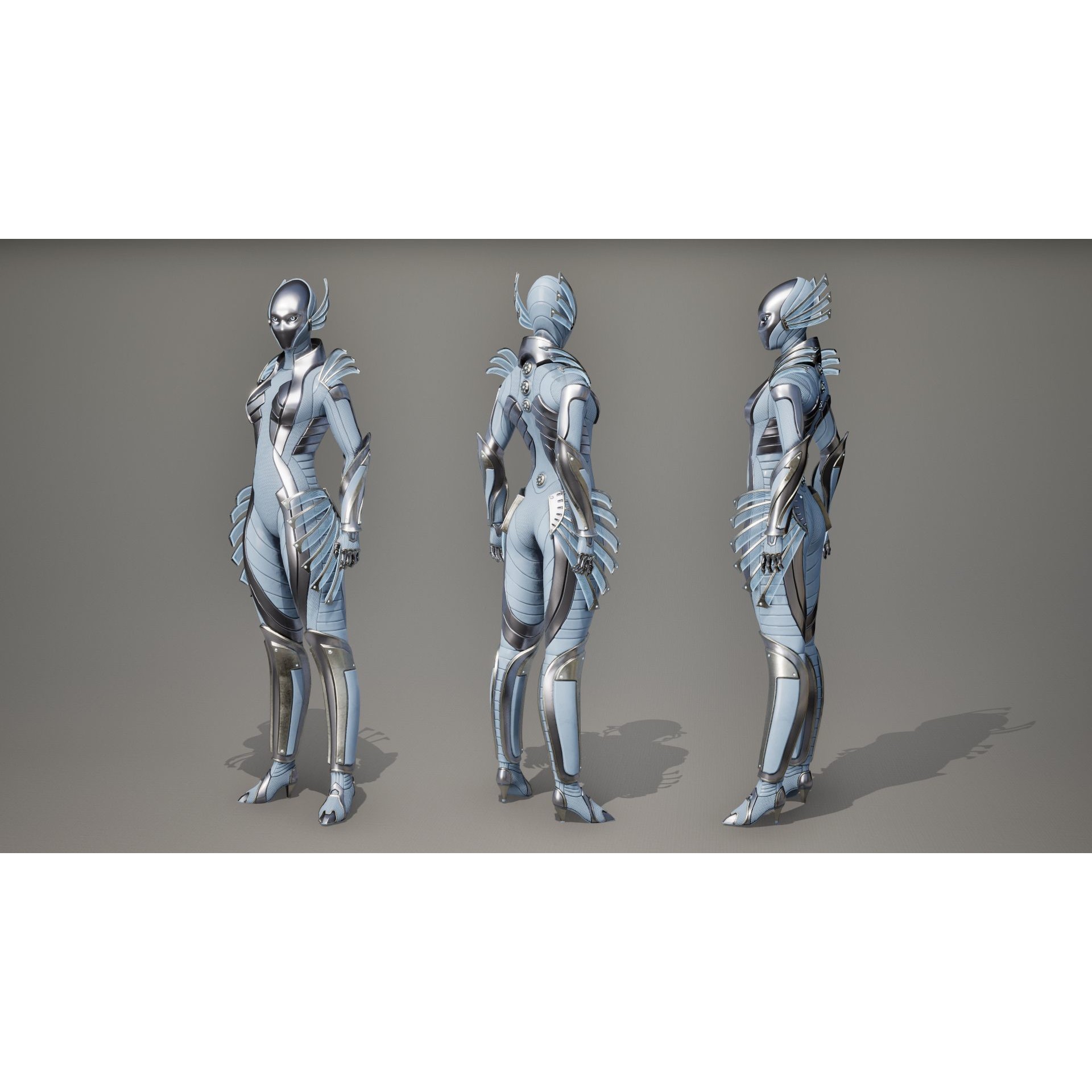 Robot 10 - Low-Poly Game-Ready 3D Model - View 17