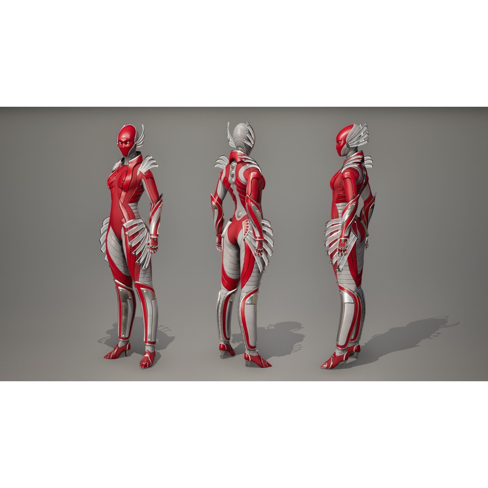 Robot 10 - Low-Poly Game-Ready 3D Model - View 18