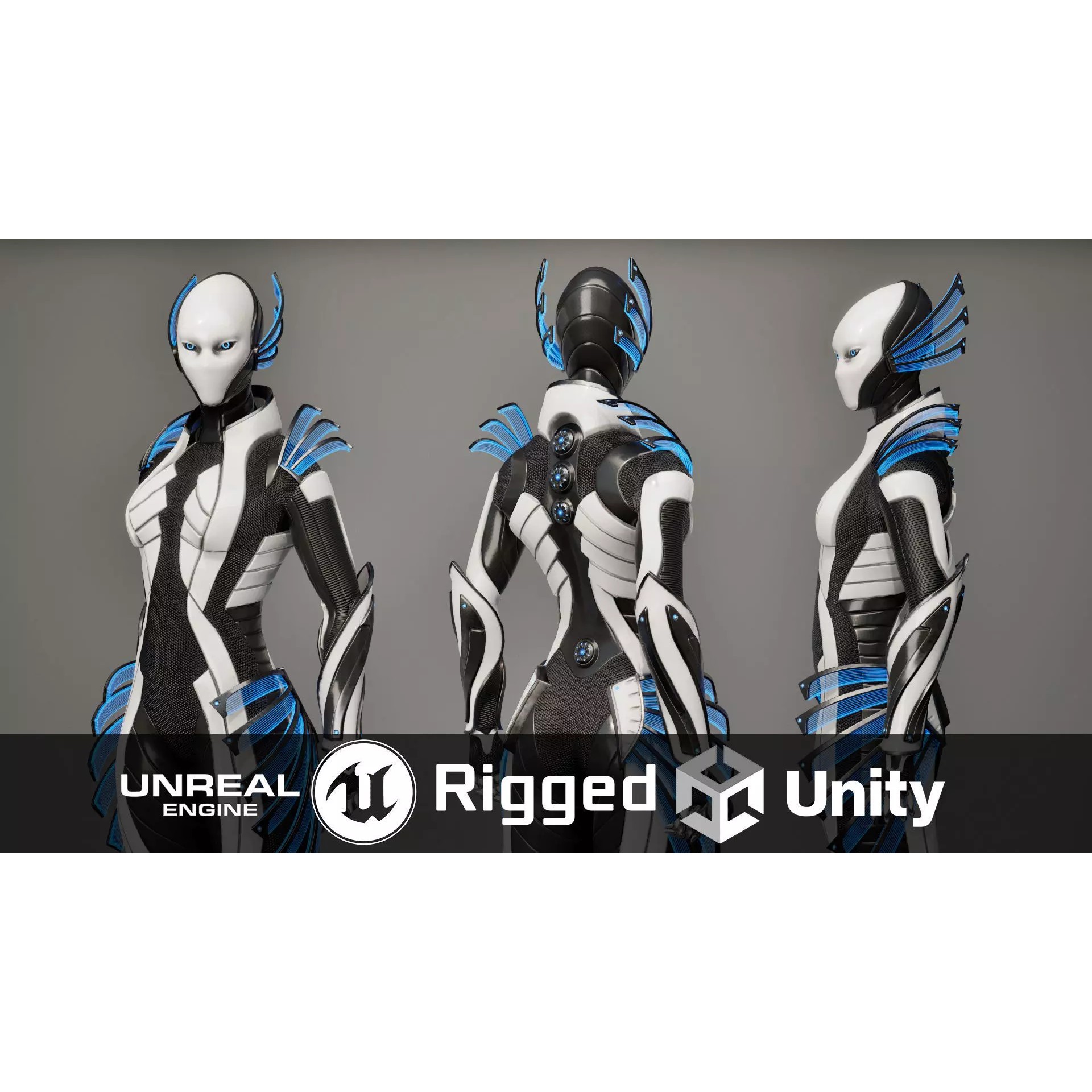 Robot 10 - Low-Poly Game-Ready 3D Model - View 2