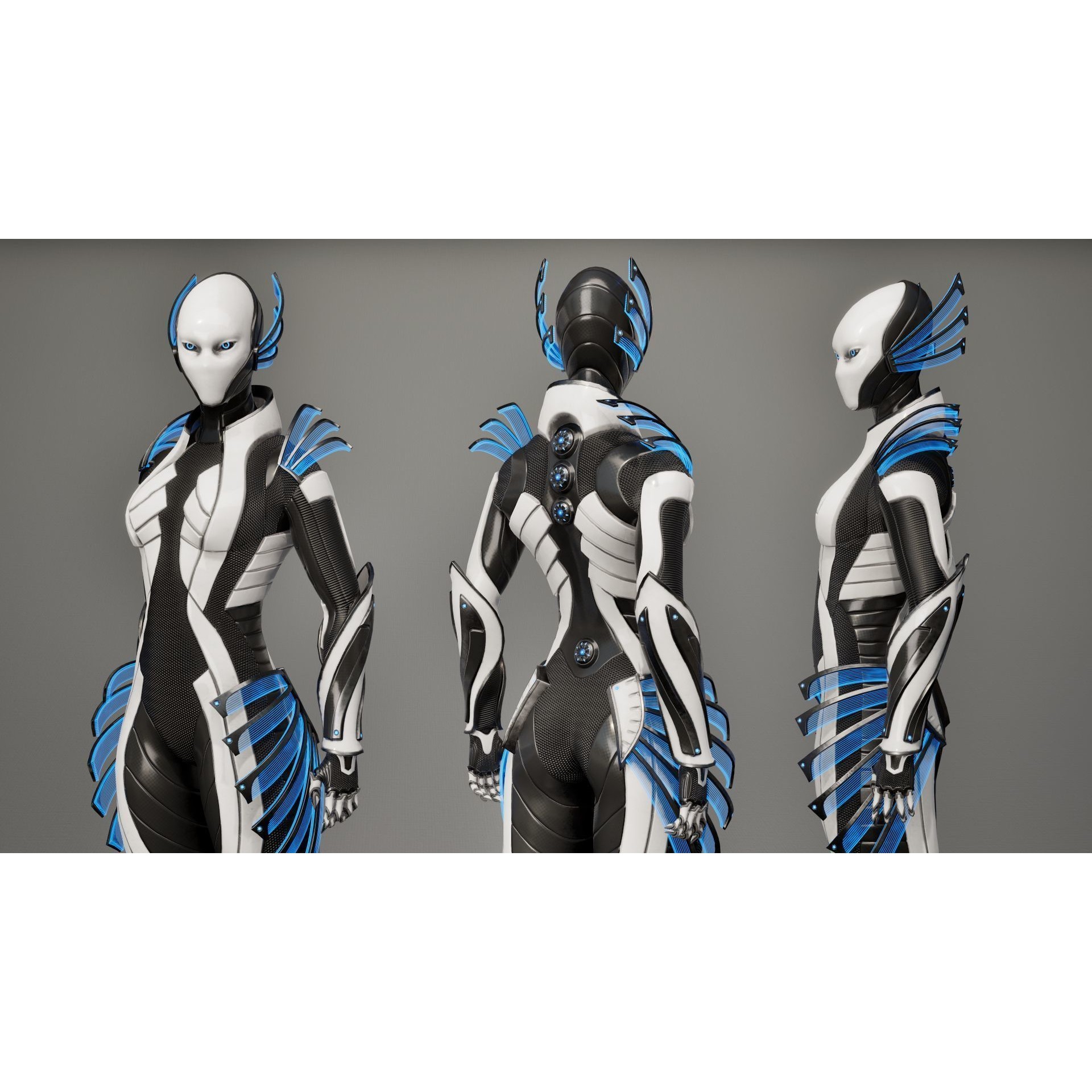 Robot 10 - Low-Poly Game-Ready 3D Model - View 4