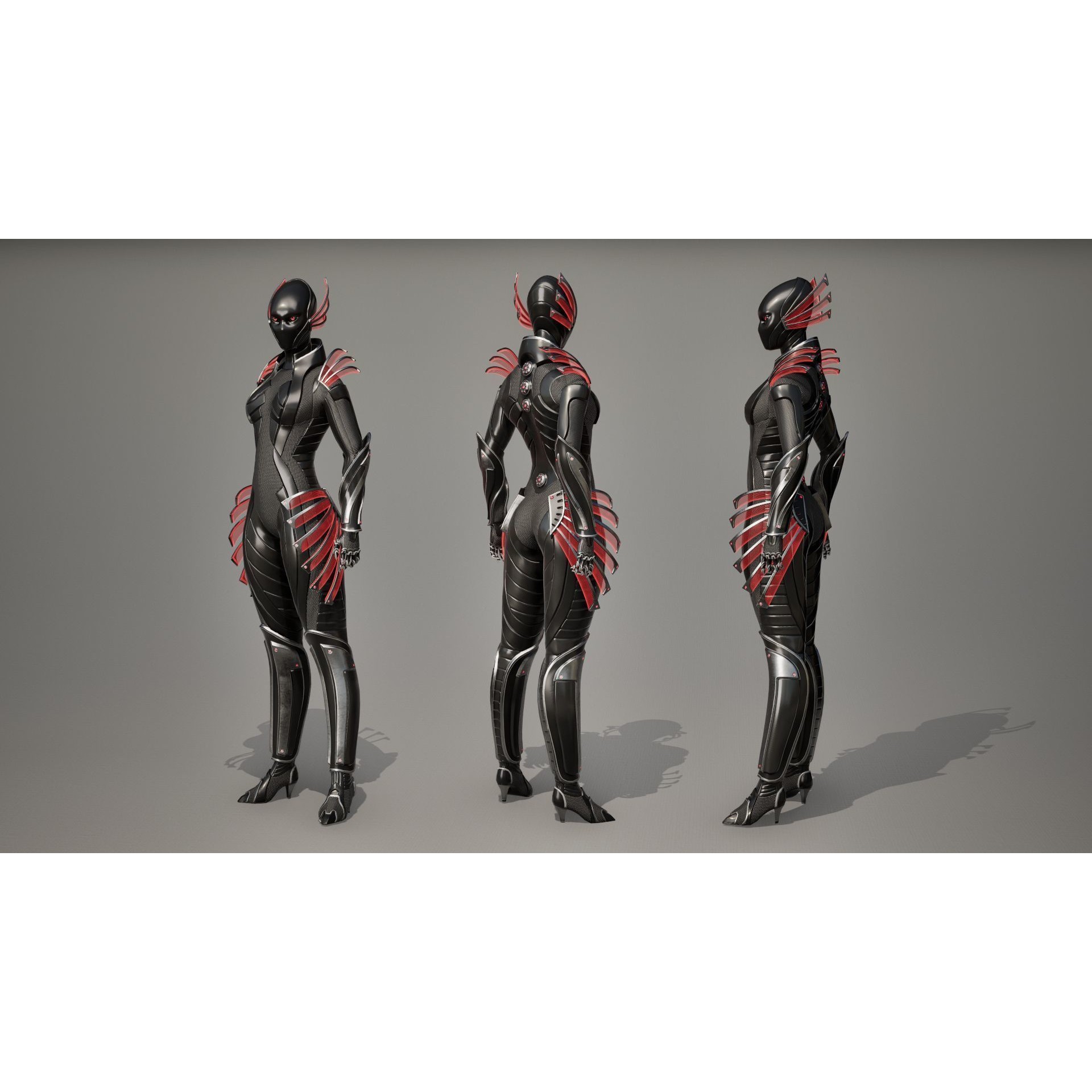 Robot 10 - Low-Poly Game-Ready 3D Model - View 7