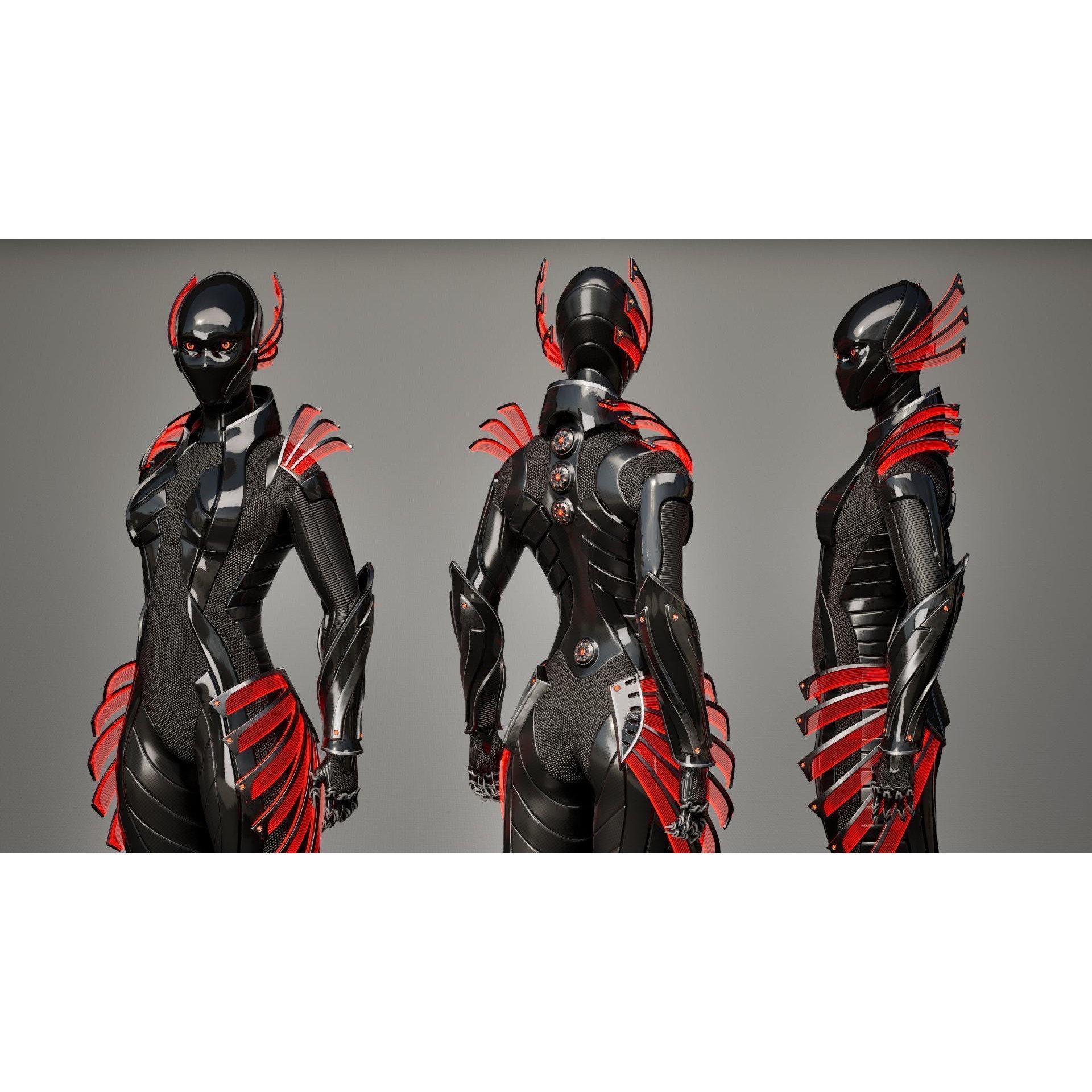 Robot 10 - Low-Poly Game-Ready 3D Model - View 8