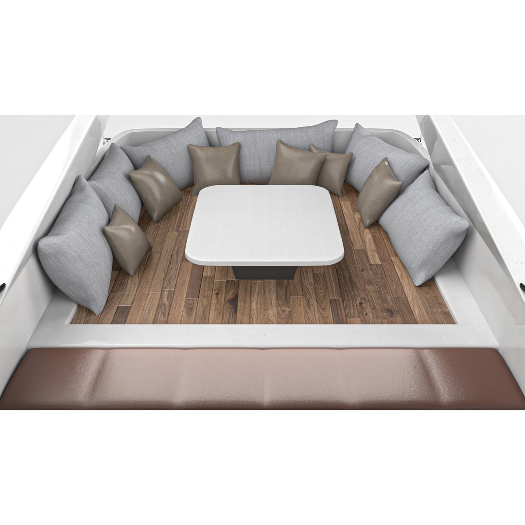 Yacht Motorboat 3D Model – Low Poly PBR Game Asset, FBX, OBJ - View 15