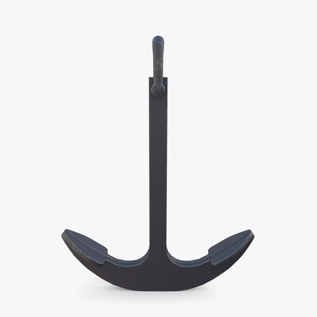 Anchor V7 3D Model – Realistic PBR Asset for Blender, FBX, OBJ - View 2