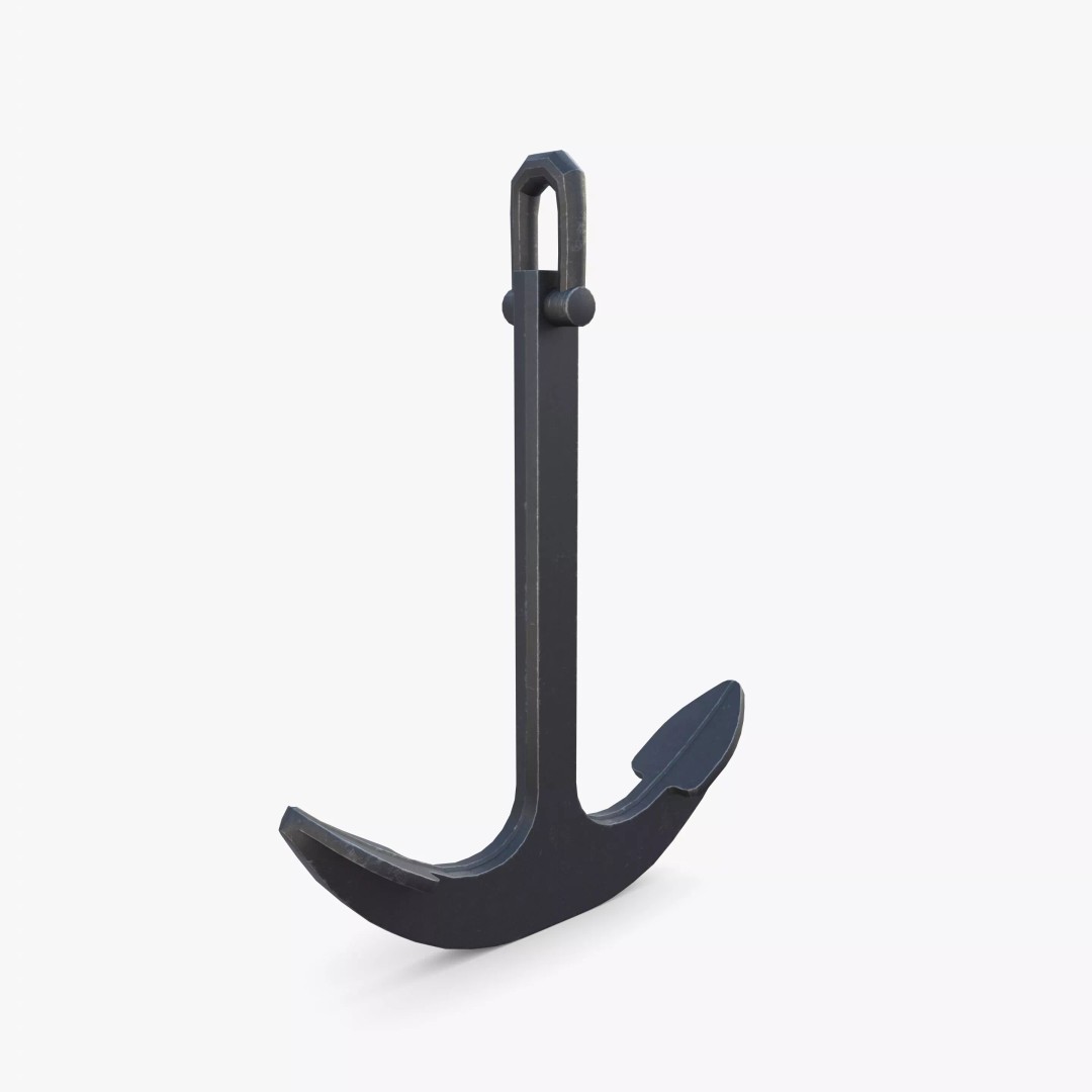 Anchor V7 3D Model – Realistic PBR Asset for Blender, FBX, OBJ - View 4