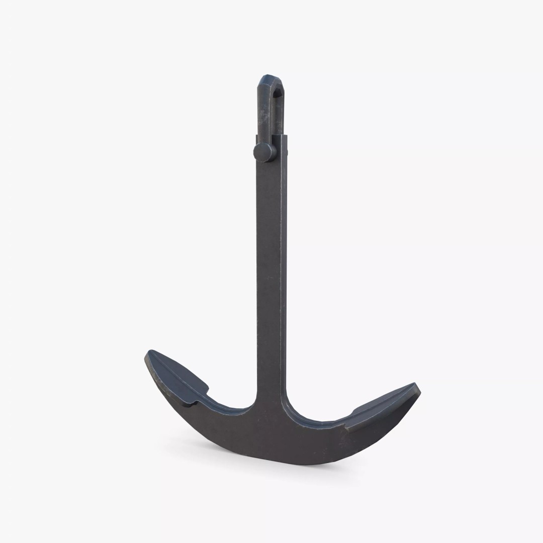 Anchor V7 3D Model – Realistic PBR Asset for Blender, FBX, OBJ - View 6