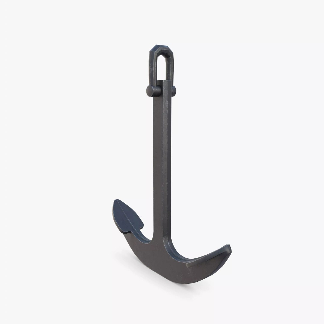 Anchor V7 3D Model – Realistic PBR Asset for Blender, FBX, OBJ - View 7