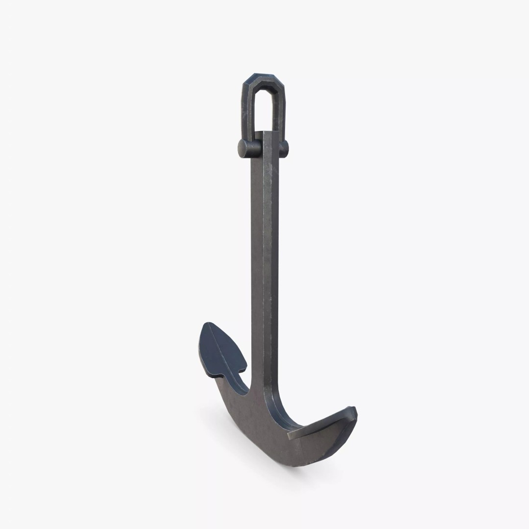 Anchor V7 3D Model – Realistic PBR Asset for Blender, FBX, OBJ - View 8