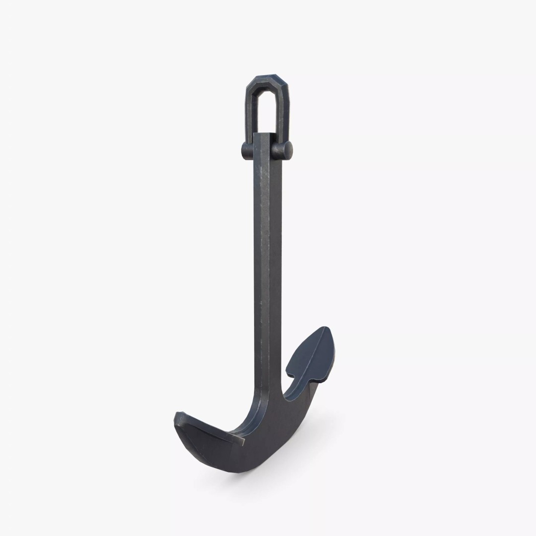 Anchor V7 3D Model – Realistic PBR Asset for Blender, FBX, OBJ - View 9
